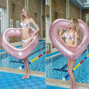 Гигантска надуваема плувка за възрастни Играчки за парти в басейна Шезлонги във формата на сърце Надуваеми тръби за басейн Забавно парти на плажа