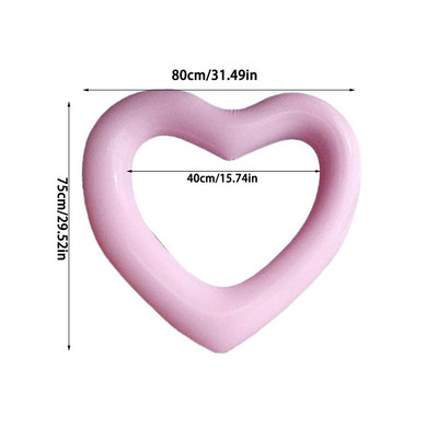 Hiiglaslik täispuhutav ujuk täiskasvanutele mõeldud basseinipeo mänguasjadele Südamekujuline basseini ujuv lamamistoolid toru täispuhutavad basseinitorud Lõbus rannapidu