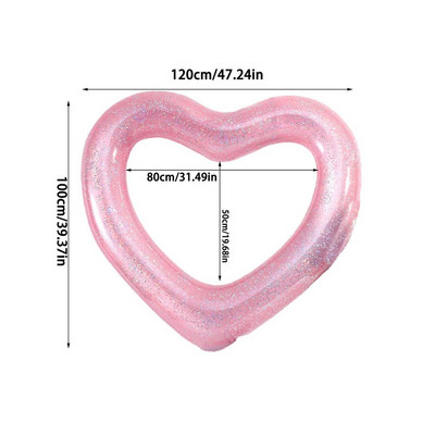 Hiiglaslik täispuhutav ujuk täiskasvanutele mõeldud basseinipeo mänguasjadele Südamekujuline basseini ujuv lamamistoolid toru täispuhutavad basseinitorud Lõbus rannapidu