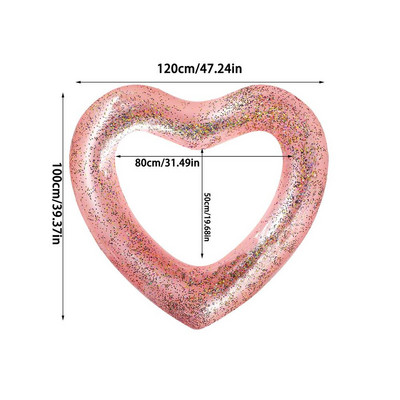 Hiiglaslik täispuhutav ujuk täiskasvanutele mõeldud basseinipeo mänguasjadele Südamekujuline basseini ujuv lamamistoolid toru täispuhutavad basseinitorud Lõbus rannapidu