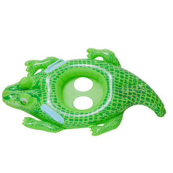 Φουσκωτό κολυμβητικό δαχτυλίδι πισίνας Float Παιδικό δαχτυλίδι κολύμβησης Χαριτωμένο παιχνίδι για μωρά παιδιά Δαχτυλίδι κολύμβησης Crocodile Circle με υποβραχιόνιο