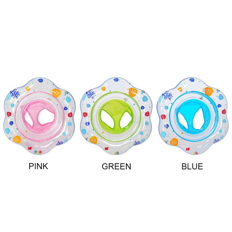 Felfújható dupla fogantyús kisgyermekek úszókör úszómedence gyűrűk vízi játékok baba úszógyűrű babaülés úszó