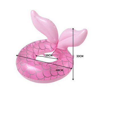 Inel de înot gonflabil sirenă pentru copii Pat plutitor Cerc de înot Scaun pentru copii Scaun de înot Jucărie de petrecere de vară la piscină