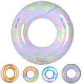 60 cm-es medence úszógyűrű vastagított felfújható úszógyűrű cső gyerekeknek lebegő kültéri úszókör medence strand vízi játékok