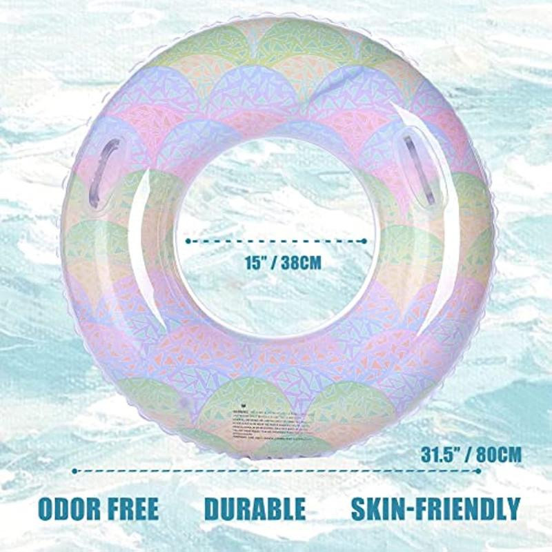 60 cm-es medence úszógyűrű vastagított felfújható úszógyűrű cső gyerekeknek lebegő kültéri úszókör medence strand vízi játékok