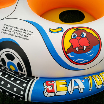 Φουσκωτό κάθισμα Float Boat Baby Pool Swim Ring Swimming Safe Raft Παιδικό υδάτινο αυτοκίνητο για μωρό νερό διασκεδαστικά παιχνίδια Δώρα γενεθλίων
