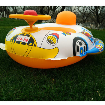 Надуваема поплавъчна седалка Лодка Бебешки басейн Плувен пръстен Плувен безопасен сал Детска водна кола за бебе Водни забавни играчки Подаръци за рожден ден