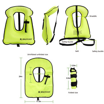 Snorkel Vest,Adults Portable Life Jacket Φουσκωτό Swim Swim Swim Jackets Buoyancy Aid για άνδρες και γυναίκες