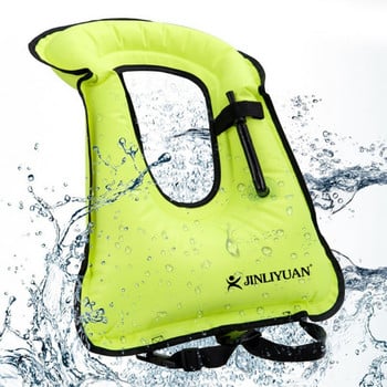 Жилетка за шнорхел, преносима спасителна жилетка за възрастни Надуваема жилетка за плуване Помощ за плаване Плувни якета за мъже и жени