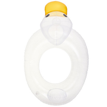 Сладко прозрачно пате Плувен пръстен за деца Детска надуваема бебешка баня Плувен кръг Плуващ пръстен за седалка Играчки за плувен басейн
