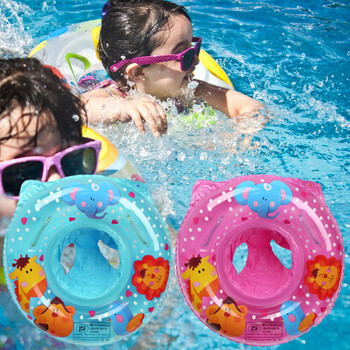 Пръстен за плуване за новородено бебе Blackon Аксесоар за водни игри за новородено Обучение по плуване Напомпана плувка Плаващ пръстен