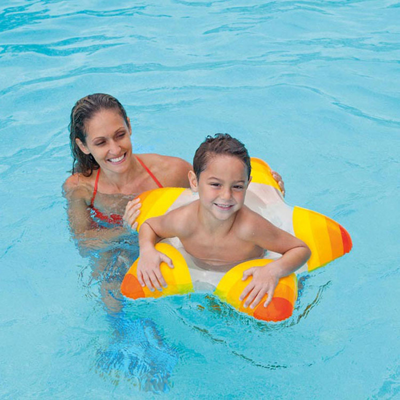 Baba úszógyűrű felfújható csecsemő hónaljban lebegő gyerekek úszómedence-kiegészítők Kör fürdő Felfújható gyűrűk játék 3-6 éves korig