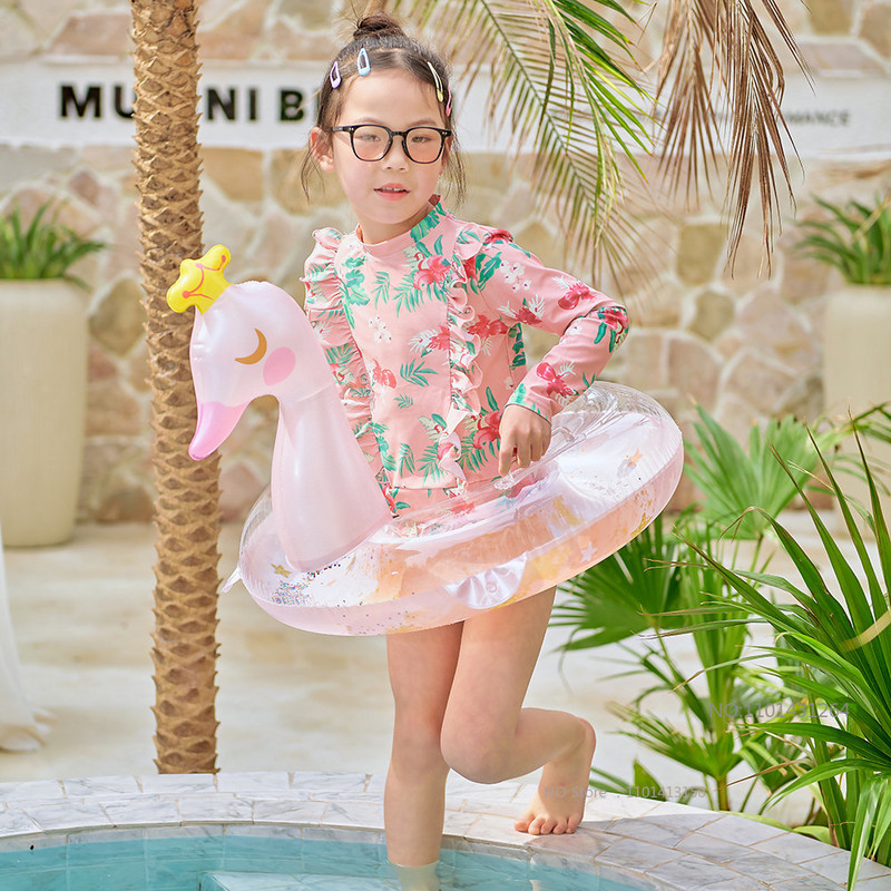 Új baba szivárványos flitteres úszógyűrű medence úszó baba felnőtt vízi játék cső úszó ülés úszókör felfújható medence parti játék