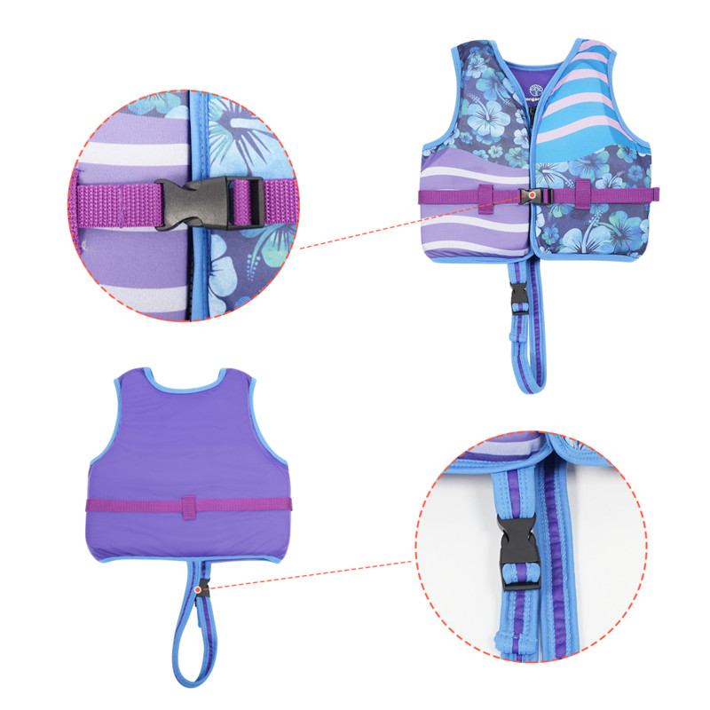 Megartico 2–6-aastane laste ujumisvest lilleprinteriga veepäästevest Laste turvatõke Baby ujuvvest basseinitarvikud