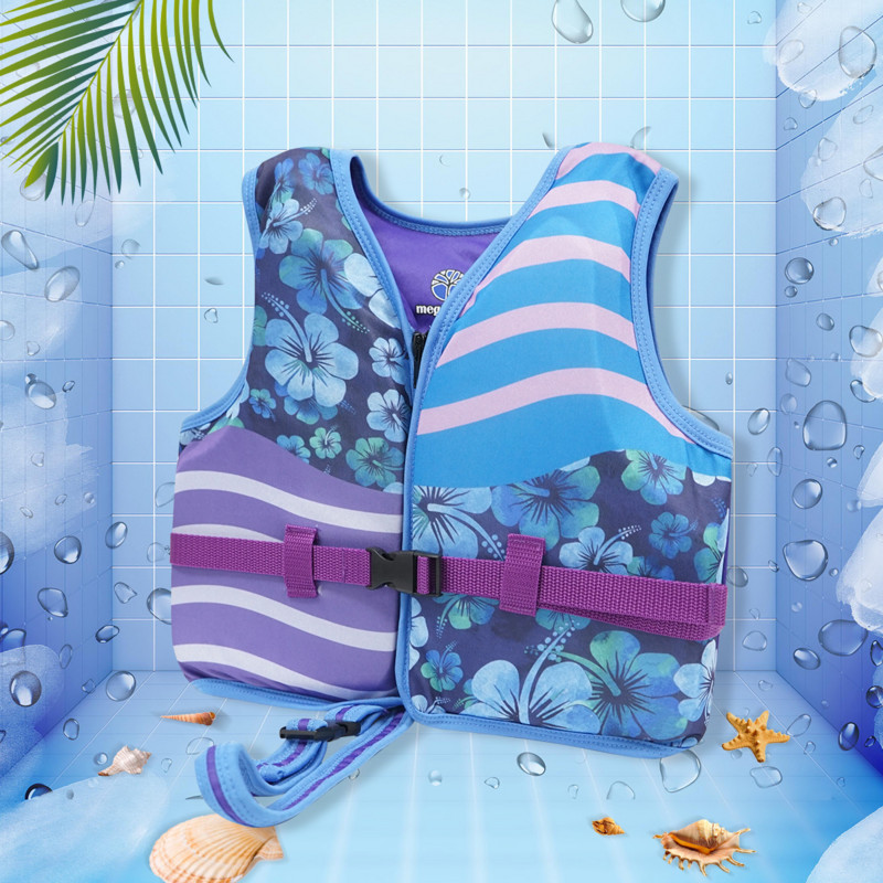 Megartico 2–6-aastane laste ujumisvest lilleprinteriga veepäästevest Laste turvatõke Baby ujuvvest basseinitarvikud