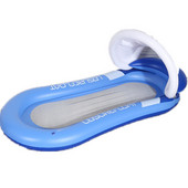 Ujumine Täispuhutav ujuv vesivoodi võrkkiik Basseini lounge voodi tool Summer Float Pool Lounge võrkkiik koos eemaldatava päikesevarjuga