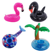 Suport gonflabil pentru pahare Flamingo, 10 buc. Suport pentru băuturi pentru piscină, jucării pentru piscină, unicorn, gogoașă, jucărie plutitoare, accesorii pentru petreceri