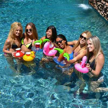 10 τμχ Φουσκωτό Flamingo ποτηροθήκη πισίνας για ποτό Παιχνίδια πισίνας Unicorn Donut Float Παιχνίδι Πισίνας Αξεσουάρ για πάρτι
