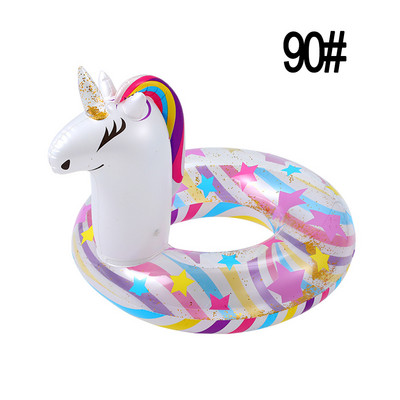 Sequins Unicorn ujumisrõngas täispuhutav ujumisring Ükssarvik ujumisrõngas veealune ujuv rõngas vikerkaar hobusering mänguasi