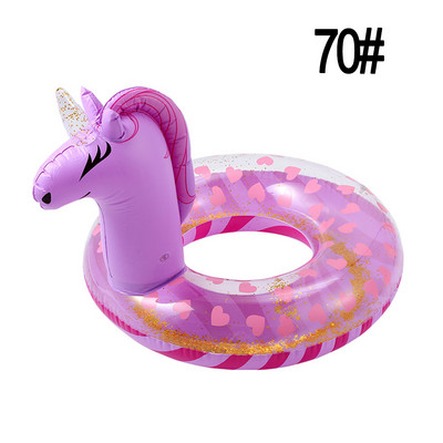 Sequins Unicorn ujumisrõngas täispuhutav ujumisring Ükssarvik ujumisrõngas veealune ujuv rõngas vikerkaar hobusering mänguasi