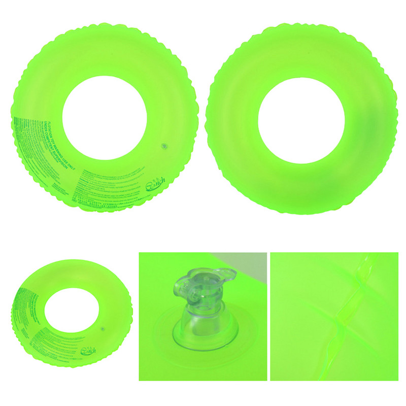 1 tk ujumisrõngad basseini ujukiga täispuhutavad ujumisrõnga torud beebidele täiskasvanutele mõeldud fluorestseeruva päästerõnga poi-juhusliku värviga