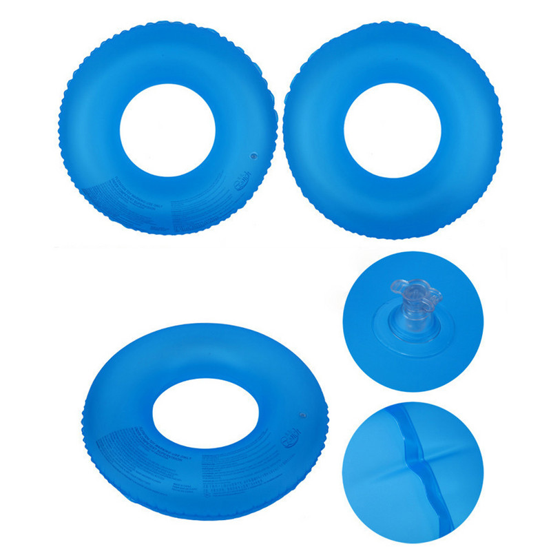 1 tk ujumisrõngad basseini ujukiga täispuhutavad ujumisrõnga torud beebidele täiskasvanutele mõeldud fluorestseeruva päästerõnga poi-juhusliku värviga