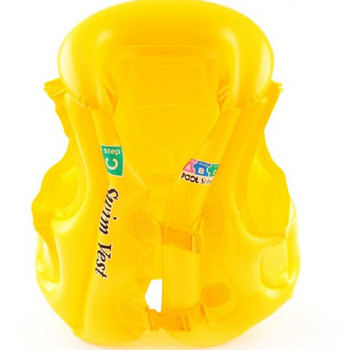 Thicken Екологична PVC надуваема спасителна жилетка за деца Плавателна жилетка Детски спасителни жилетки за плуване Рафтинг Водна безопасност