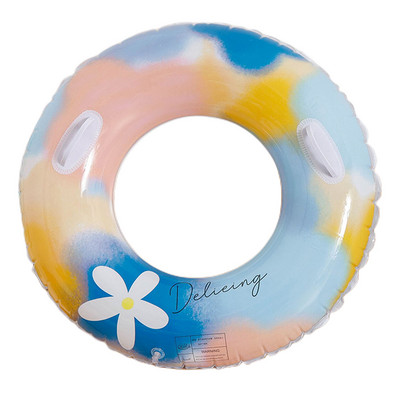PVC ujumispäästevöö rõngas kulumiskindel täispuhutav basseini ujukid Pehmed unisex korduvkasutatavad, mugav puhkusepeoks