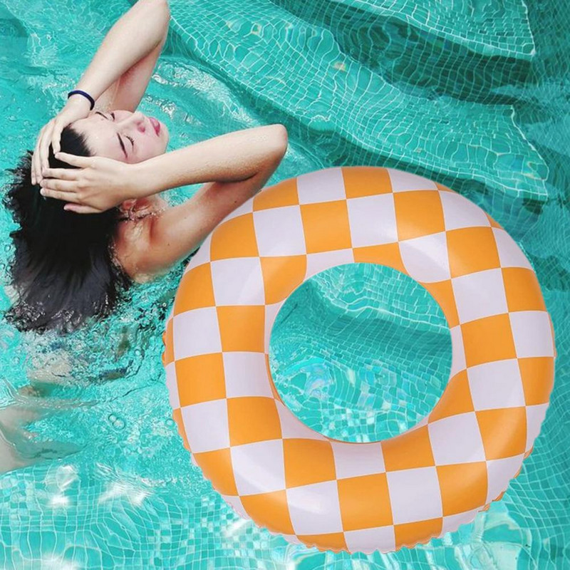 Dječji prsten za plivanje Korisni, ekološki prihvatljivi protuklizni šahovski prsten Obruč za plivanje za bebe Dodaci za plivanje