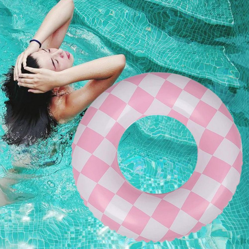 Dječji prsten za plivanje Korisni, ekološki prihvatljivi protuklizni šahovski prsten Obruč za plivanje za bebe Dodaci za plivanje
