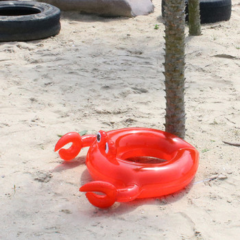 Pvc воден надуваем пръстен за плуване с раци Вода Детско забавление Пръстен за плуване с раци Pool Float Надуваема надуваема играчка за басейн