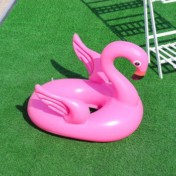 Φουσκωτό Flamingo παιδικό βρεφικό δαχτυλίδι κολύμβησης για το καλοκαίρι στην παραλία Παιχνίδια πισίνας Κύκλος κολύμβησης Αξεσουάρ καθίσματος με πλωτήρα πισίνας