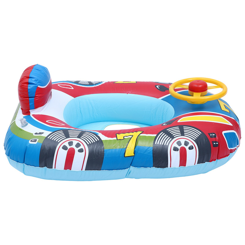 Scaun gonflabil de înot Avion de jucărie pentru copii Inel de baie Jucării de baie pentru copil mic Yacht gonflabil Barcă cu motor Inel de înot pentru copii