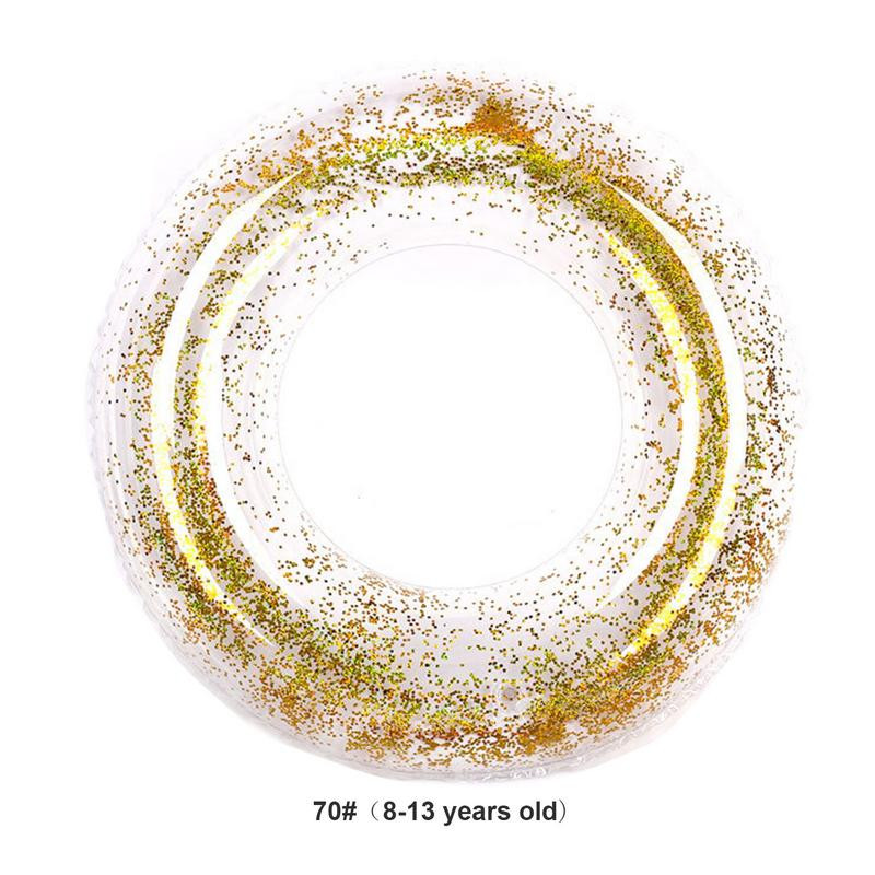 Flotante pentru piscină pentru adulți Paiete cu sclipici Inele de înot Flotante pentru piscină gonflabile Tuburi de înot cu sclipici Inele Piscină gonflabilă