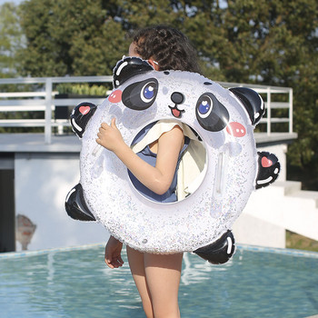 Rooxin Lovely Panda Swimming Ring for Baby Kids Pool Floats Надуваем кръг гумен пръстен за Beach Party Pool Toys Water Fun