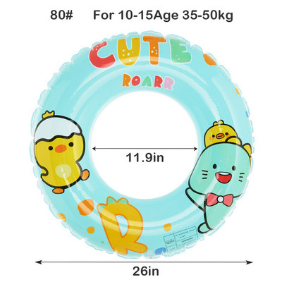 ROOXIN täispuhutav mänguasi ujumisrõnga toru lastele täiskasvanute ujumisring ujuvbassein vann rannapidu veespordi mänguasjad