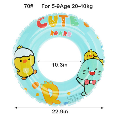 ROOXIN täispuhutav mänguasi ujumisrõnga toru lastele täiskasvanute ujumisring ujuvbassein vann rannapidu veespordi mänguasjad