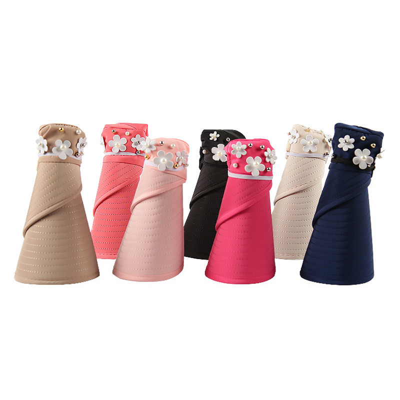 Naiste naiste päikesekübar rannamüts UV-kaitsega UV-kaitsega, kokkupandav kork välitingimustes B2Cshopile