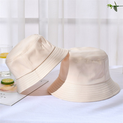 Uued Unisex puuvillased mütsid naiste suvine päikesekaitsekreem Panama müts meestele puhast värvi päikesepaelaga Fedoras välikalamehe müts rannamüts