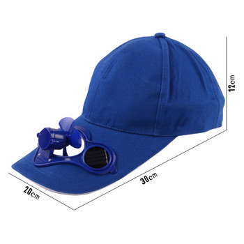 Летни унисекс бейзболни шапки за спорт на открито Шапки със слънчева енергия Охлаждащ вентилатор Аксесоари за спорт на открито