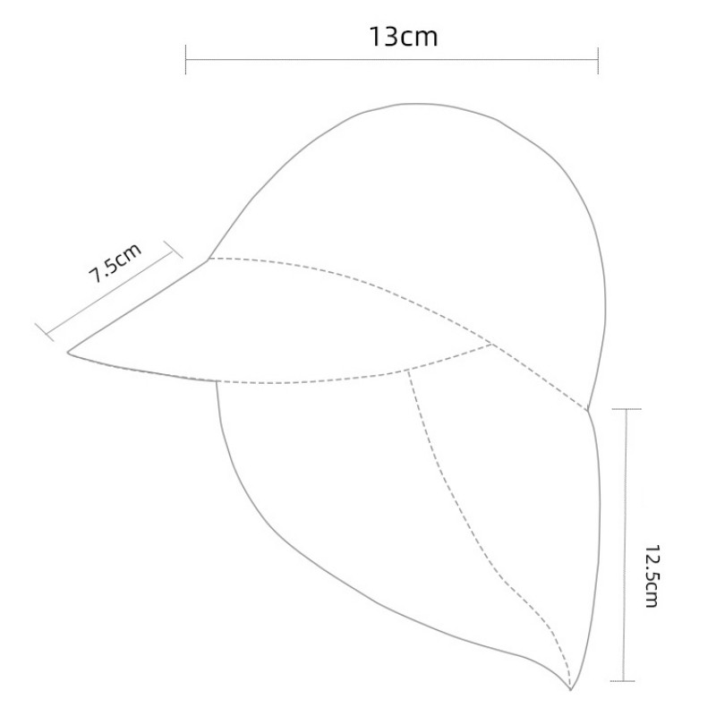 Kūdikių vasaros kepurė nuo saulės vaikams lauko kaklo ausų dangtelis nuo UV spindulių apsaugos paplūdimio kepurės Vaikams berniukų mergaičių plaukimo kepurės 0–5 metams