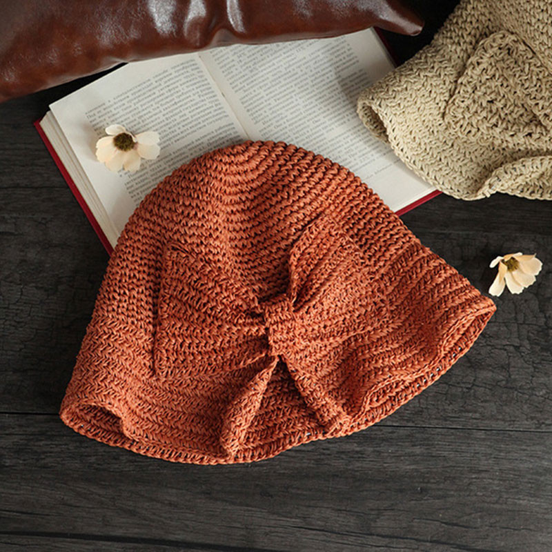 Vasarinė skrybėlė su krašteliu Vasarinė skrybėlė Sulankstoma plačiakraštė šiaudinė skrybėlė nuo saulės Vasarinė paplūdimio kepurė moterims mergaitėms ASD88