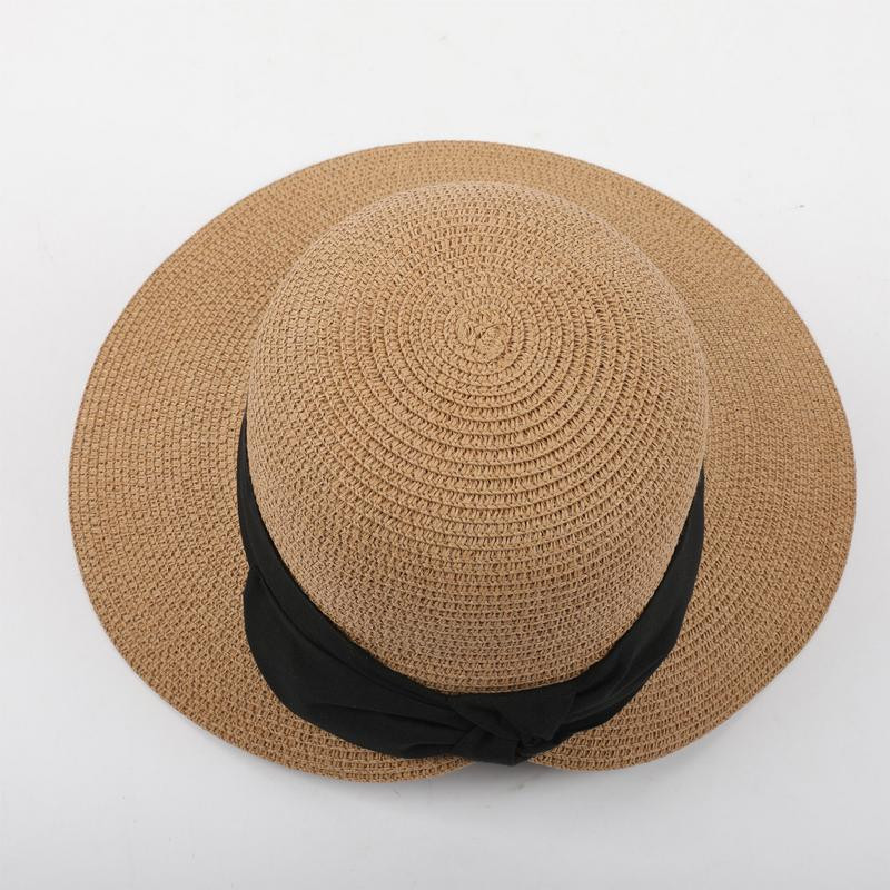 Divat Női nyári napozósapka széles oldalú női strand szalmakalap temperamentumos szalmakalapok szabadtéri lányoknak női ünnepi napkalapok