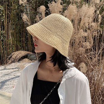 Γυναικείο Χειροποίητο Καπέλο Ψαρά Γυναικείο Ψάθινο Καπέλο Παραλία Υψηλής Ποιότητας Αθλητικά Καλοκαιρινά αντηλιακά καπέλα για γυναίκες
