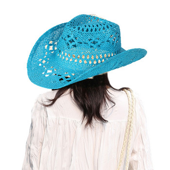 Fashion Lady Πτυσσόμενο Casual Καπέλο Φαρδύ ψάθινο καπέλο ήλιου για γυναίκες και άντρες Καπέλα για άντρες Μικρό παιδί Fedora για αγόρια
