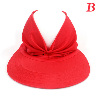 Moteriška, apsauganti nuo UV spindulių, skydelis nuo saulės Moterų anti-ultravioletinė, elastinga viršutinė tuščia kepurė Lauke Greitai džiūstanti kepurė nuo saulės Vasarinė paplūdimio kepurė