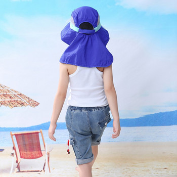 Παιδικό καπέλο ηλίου με φαρδύ γείσο κουβά Καπέλο Παιδικό καλοκαιρινό καπέλο παραλίας κορίτσια αγόρια Ξαπλώστρες εξωτερικού χώρου ταξιδιού Casual Fisherman Caps