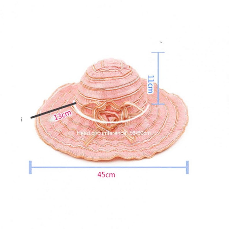 „Floppy 2022“ naujos mados moterų skrybėlė Korėjos stiliaus su gėlėmis, supakuojama didelė plataus krašto skrybėlė nuo UV spindulių reguliuojama moteriška skrybėlė nuo saulės