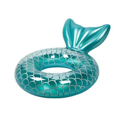 Sellő háttámlával medencével felfújható úszógyűrű felnőtt úszókörök medence lebegő gyűrű úszómedence strandparti játékok