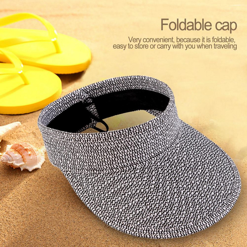 Ženski šeširi za sunce Šešir sa šiltom za sunce Ručno izrađene kape sa šiltom od slame Ljetni sjenilo za sunce Šešir za plažu Prazan gornji šešir za plažu